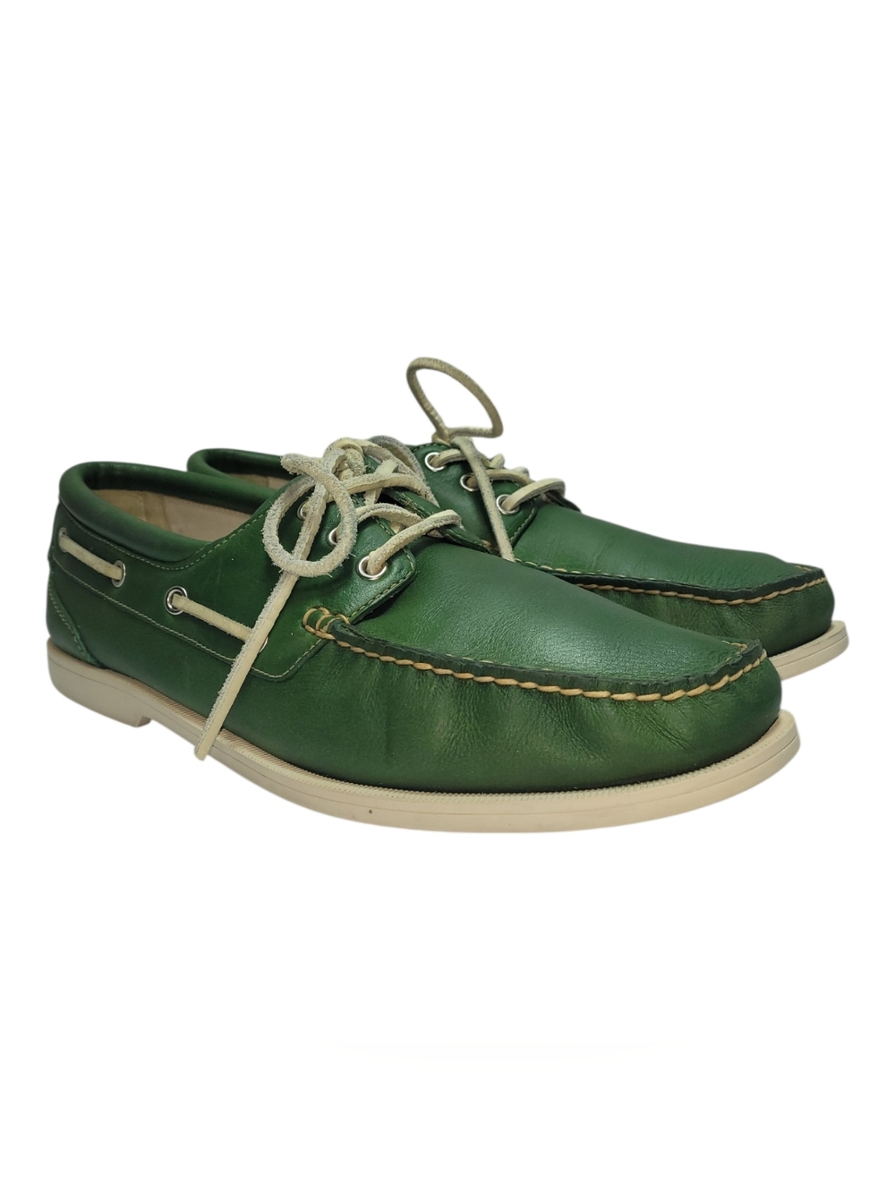 Cole Haan Hayden Boat Shoes in Kelly Green
